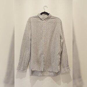 John Varvatos men's size Large Long sleeve button down Shirt Doug Floral